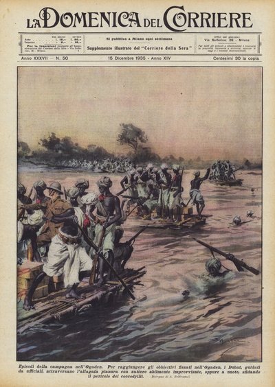 Episodes van de campagne in Ogaden door Achille Beltrame